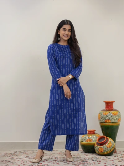 Hydrangea Handwoven Ikat Co-ord Set