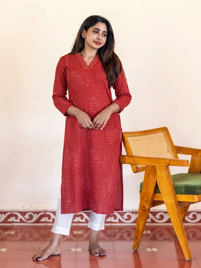 Rustic Honeycomb Petal Kurta