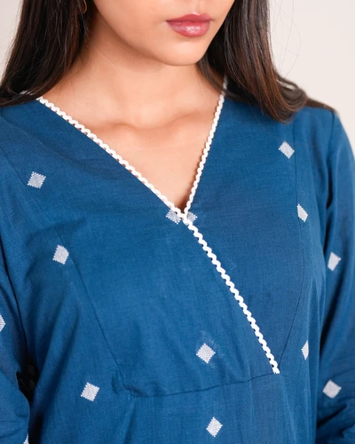 Blue Handloom Co-Ord Set